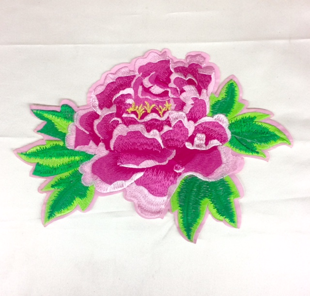 Orange Pink Yellow Vintage Decorative Flower Iron-on Embroidery Floral  Applique Patches #5096